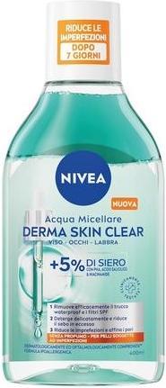 Immagine prodotto NIVEA Derma Skin Clear Micellar Water 400ml Face and Eye Make-Up Remover (Salviette detergenti per il viso, 400 ml)