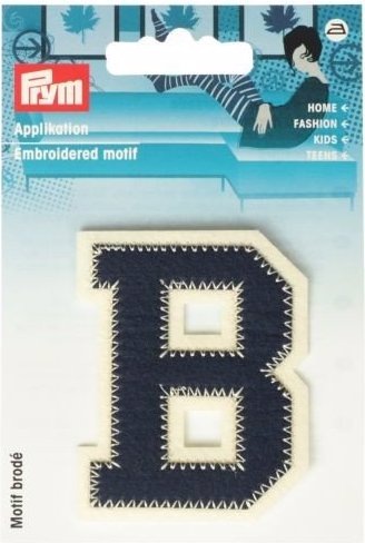 Image du produit Prym Application lettre B, bleu/écru (1 x)