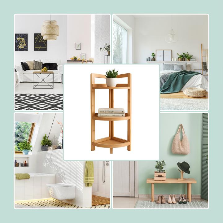 Image du produit Relaxdays Eckregal (23 x 23 x 77 cm)