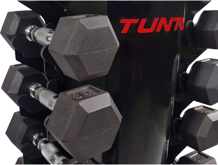 Actual product image Tunturi Turm Ständer für Chrom und Hexa Kurzhanteln