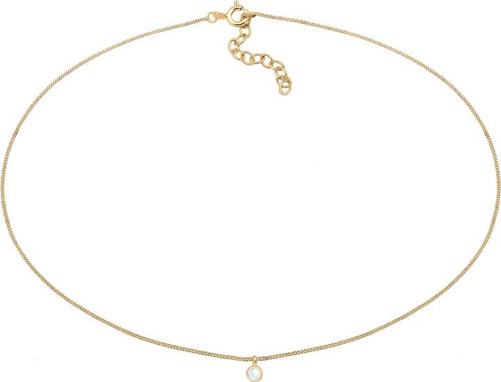 Immagine prodotto Elli Girocollo, collana di pietre preziose (Argento 925, Pietra lunare, 36 cm)