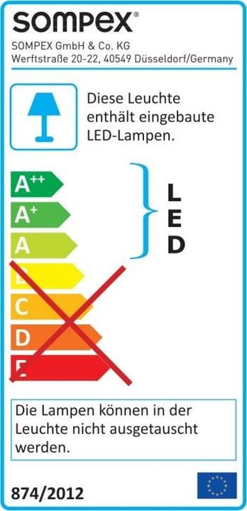 Label énergétique Villeroy & Boch Seoul 2.0 (185 lm)