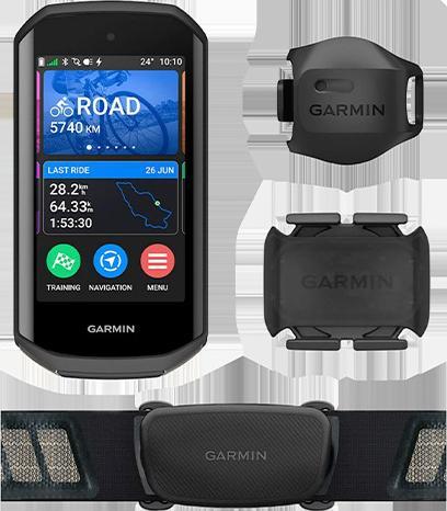 Produktbild Garmin Edge 1050 GPS Bundle, inkl. Premium HF-Brustgurt + Geschwindigkeits-/Trittfre