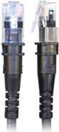 Produktbild PatchSee Patchkabel ThinPatch UTP CAT 6a schwarz 0,9m (U/UTP, CAT6a, 0.90 m)