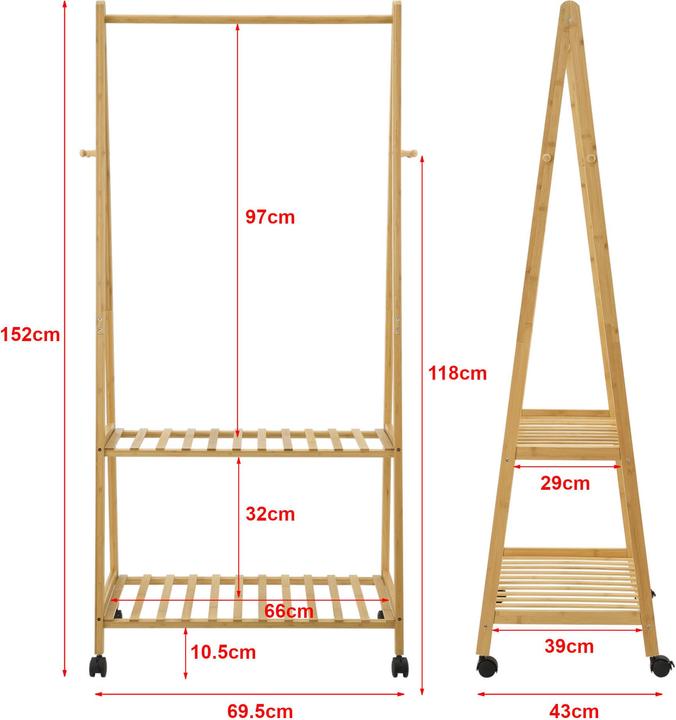 Actual product image En.Casa Coat rack
