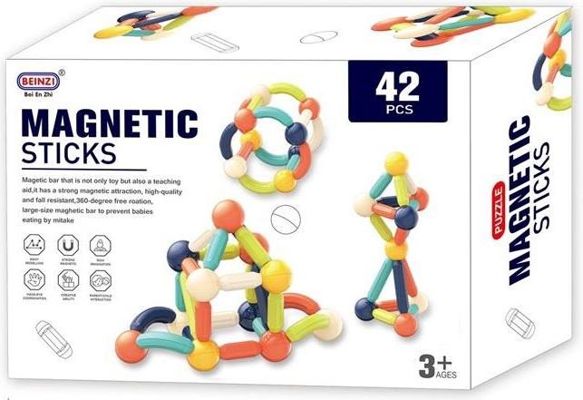 No Name TOY CONSTR MAGNETIC 42PCS BEZ-002