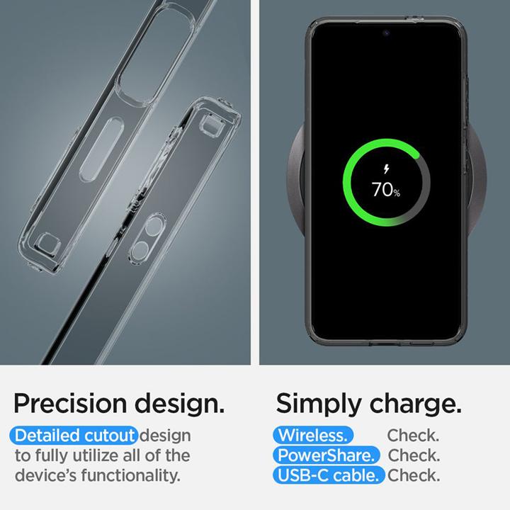 Actual product image Spigen Liquid Crystal S921 Space Crystal ACS07344 (Samsung Galaxy S24)