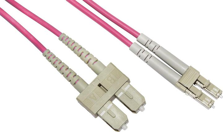 Produktbild CAVO FIBRA OTTICA 1 MT LC/SC MULTIMODALE DUPLEX 50/125 OM4 (U/FTP, 1 m)