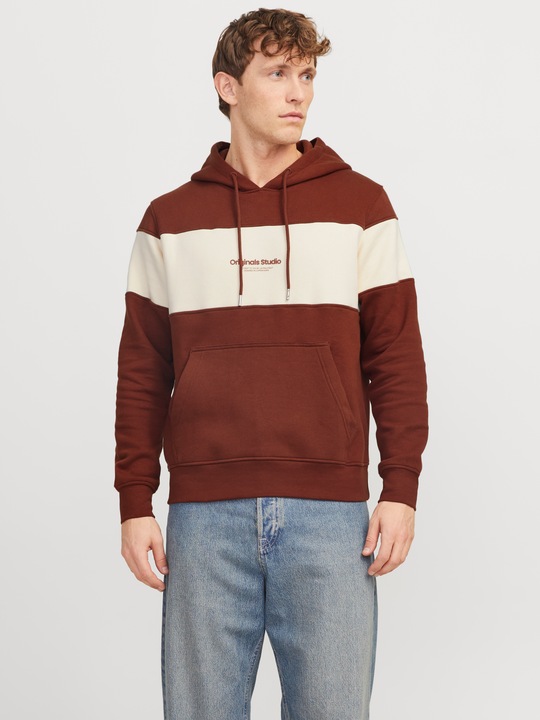 Actual product image Jack & Jones Jorvesterbro Block Sweat Hood Styd Aw24 (XL)
