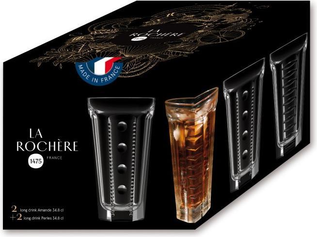 Image du produit La Rochère Verre à long drink Saga 340 ml, 4 pièces, Transparent (3.40 dl, 4 x, Verres à long drink)