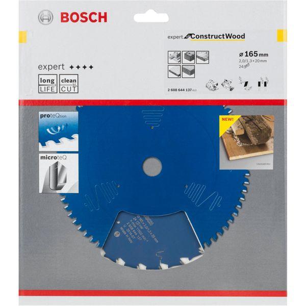 Thumbnail - Bosch Professional Zubehör, Sägeblatt, Kreissägeblatt Expert for Construct Wood, 165 x 20 x 2,0 mm, 24