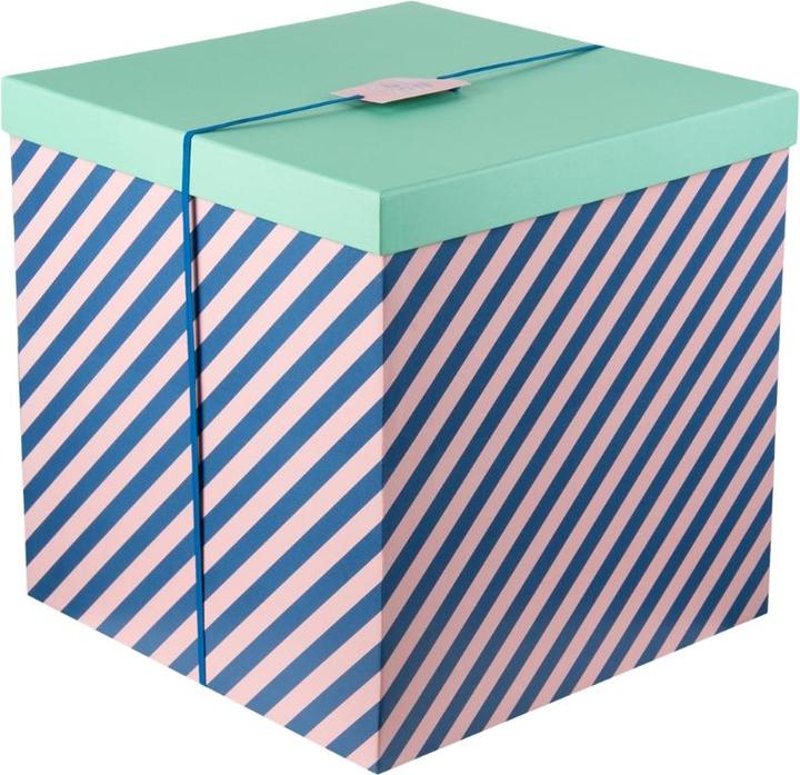Stewo Geschenkbox Stripes Cube (40x40x40cm) (Geschenkbox)