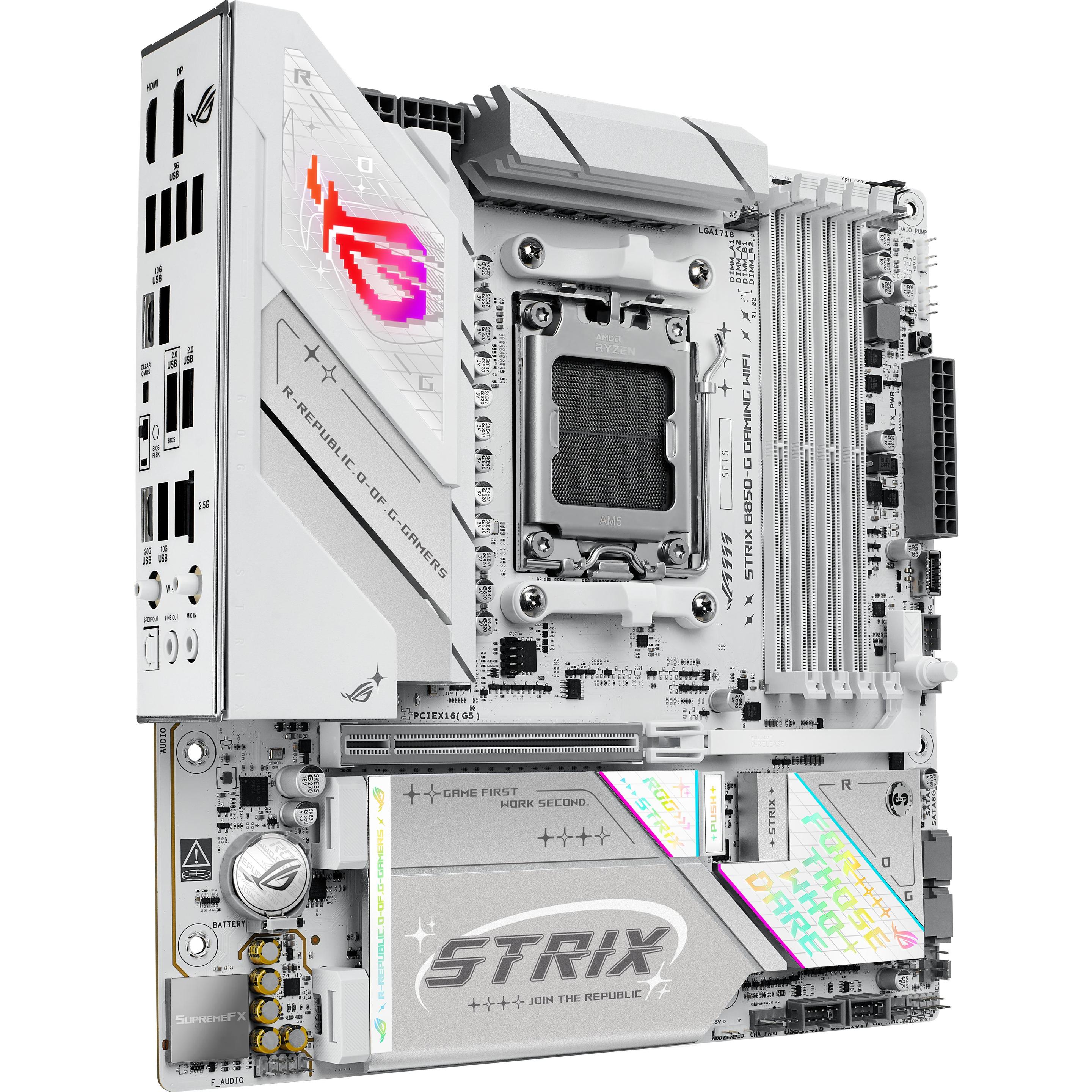 ASUS ROG STRIX B850-G GAMING WIFI (AM5, AMD B850, Micro ATX (mATX)), Mainboard