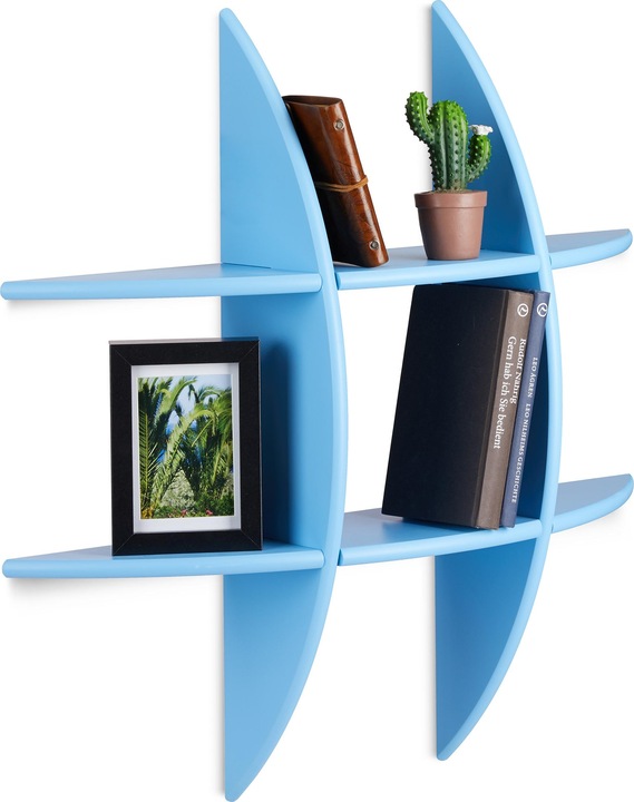 Image du produit Relaxdays Étagère murale 6 compartiments (69 x 17 x 69 cm)