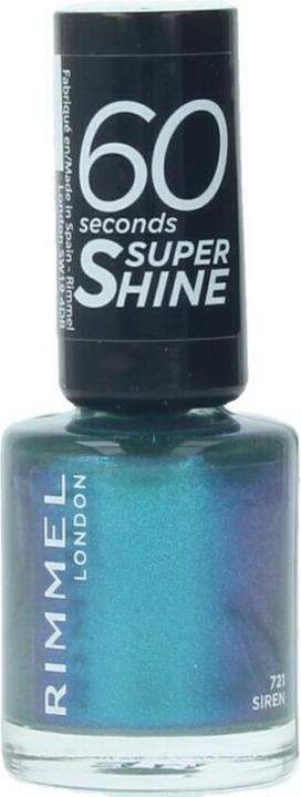 Actual product image Rimmel London 60 SECONDS super shine #722-all nails on deck 8 ml (722, Colour paint)