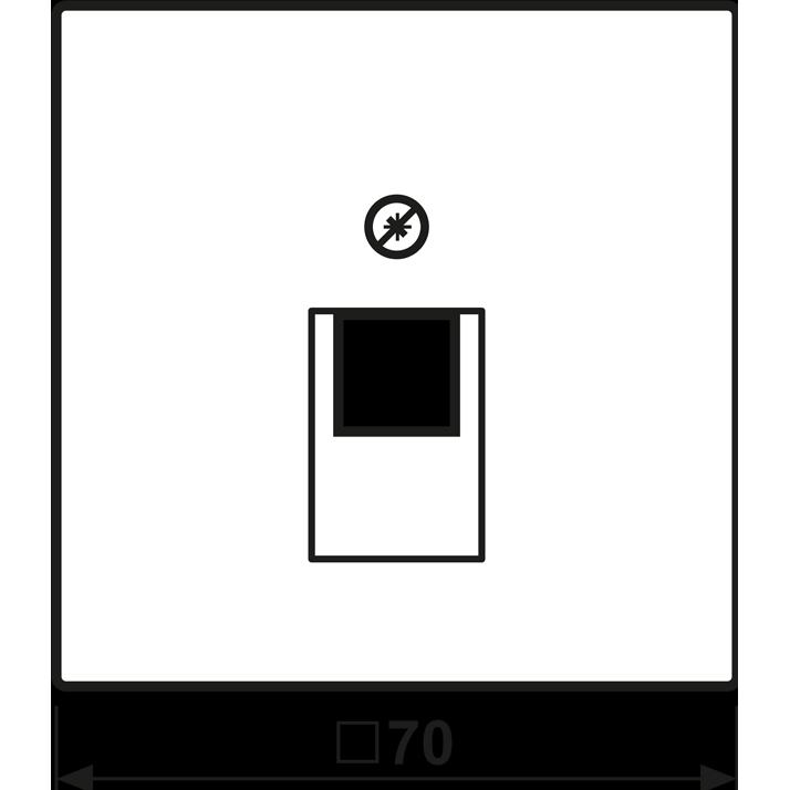 Thumbnail - JUNG, Zubehör Schalterprogramm, Zentralplatte UAE/IAE 1f LS ms mt ME2969-1UAAT