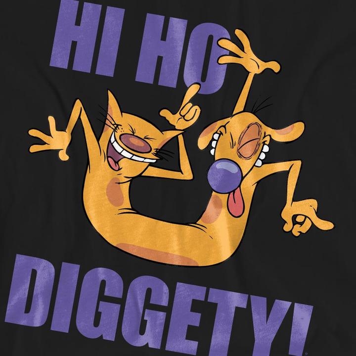 Actual product image CatDog Unisex Adult Hi Ho Diggety T-Shirt (L)