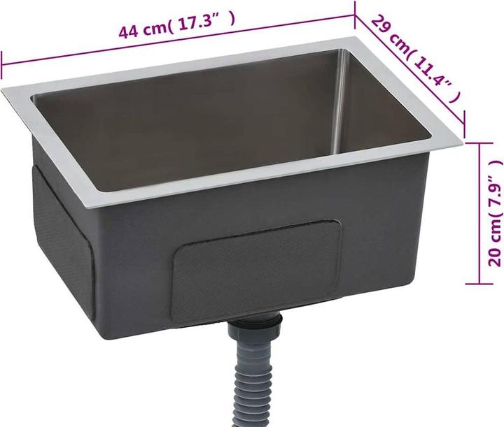Produktbild vidaXL Küchenspüle (Einbauspüle, 44 cm, 59 cm)