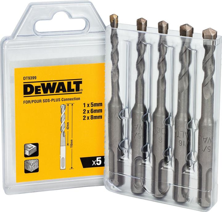 Image du produit DeWalt Kit de perçage au marteau dans un présentoir (5-8 millimètres)