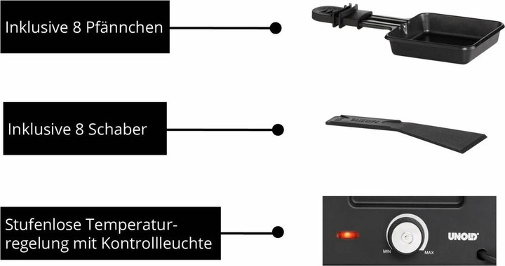 Productafbeelding Unold 48730 Raclette Finesse Basic