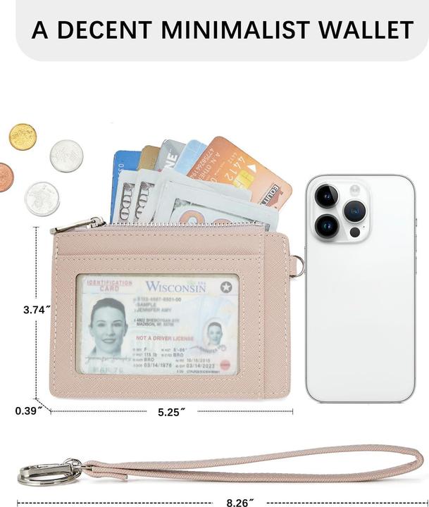 Produktbild Only-Bags.Store Kleines Portemonnaie, PU-Leder-Kreditkartenetui RFID-Schutz Portemonnaie Kartenetui