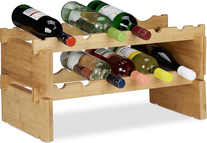 Produktbild Relaxdays Weinregal (60 x 28.5 x 30 cm, 12 Fl.)