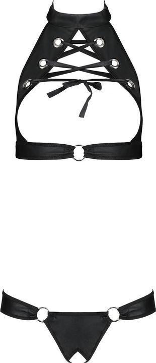 Produktbild Passion PE Malwia Size Plus 2pcs set with open bra black 4XL/5XL (4XL, 5XL)