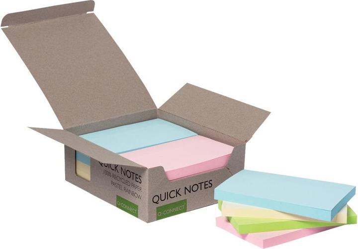 Q-Connect Bloc-notes repositionnables recyclé 76x127 mm (127 x 76 mm)
