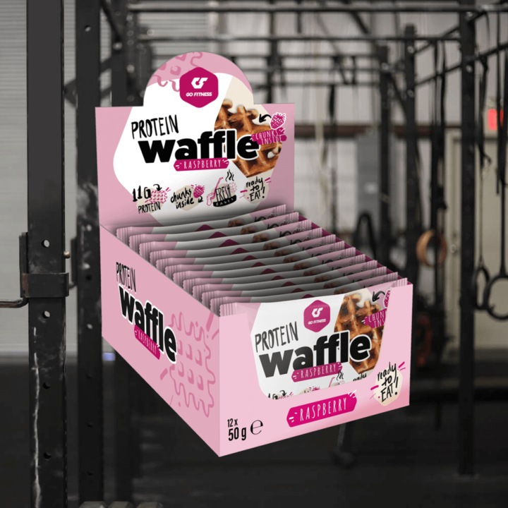 Actual product image Go Fitness Protein waffle (Raspberry, 12 pcs., 600 g)
