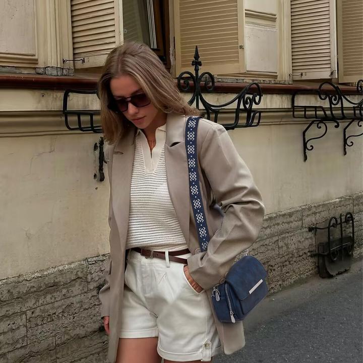 Produktbild Only-Bags.Store Handy Umhängetasche, Vegan Leder Crossbody Bag Umhängetasche mit verstellbarem abnehmbarem breitem