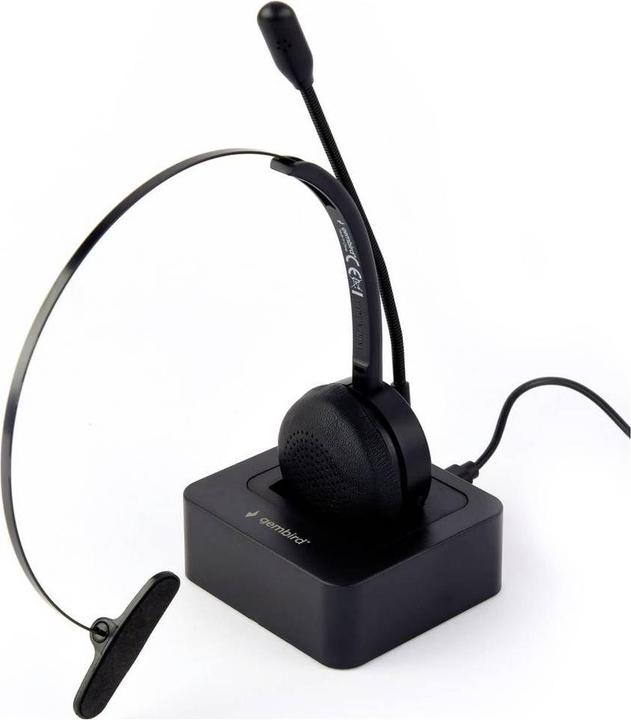 Actual product image Gembird Bluetooth Call Centre Headset Mono black (Wireless, USB-C)