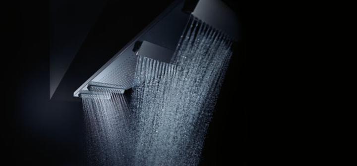 Actual product image Axor SHOWERHEAVEN 1200 4jet overhead shower, with lighting 3700 K chrome (30 l/min)