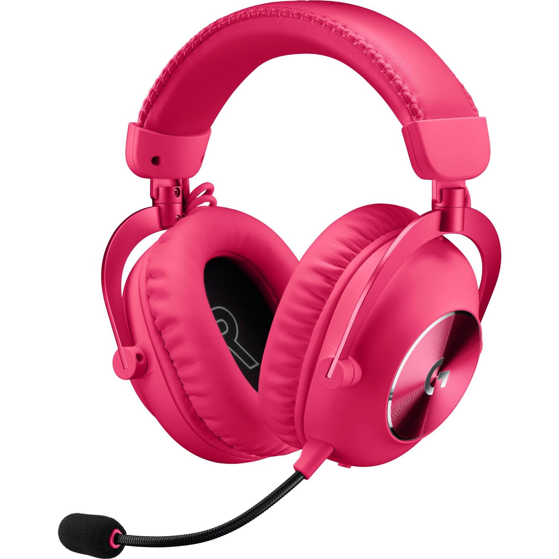 Logitech G Pro X 2 Lightspeed (Cablato, Senza fili), Cuffie da gaming, Rosa