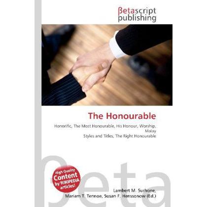 The Honourable, Fachbücher
