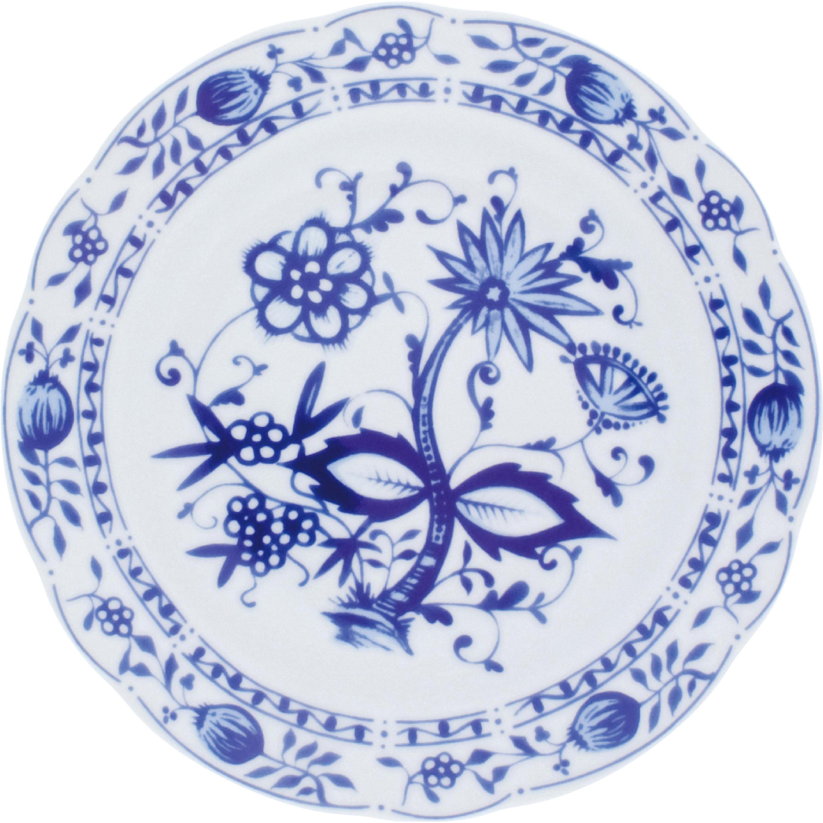 Kahla Rossella Zwiebelmuster Frühstücksteller, Teller, Blau