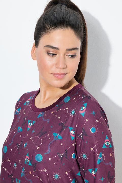 Immagine prodotto Ulla Popken Maglia funzionale dal taglio svasato con scollo a girocollo, mezze maniche e materiale riciclato (60)