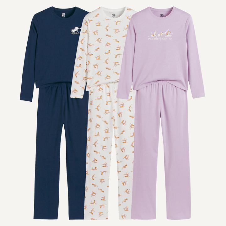 La Redoute Collections 3er-Pack Pyjamas