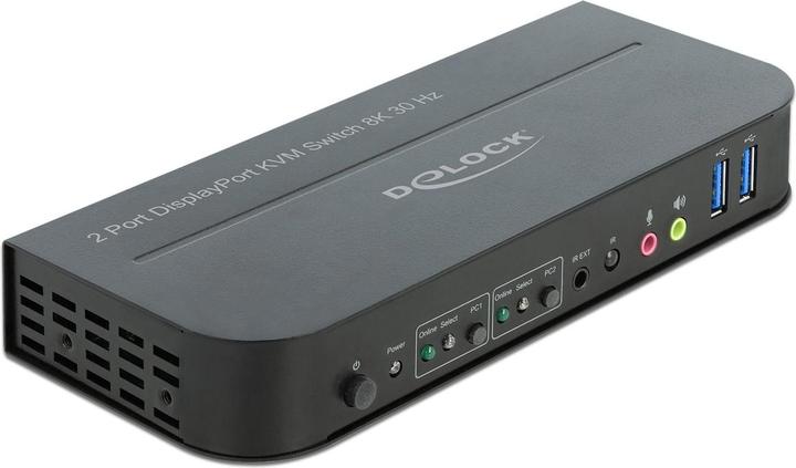 Delock KVM Switch 2 Port HDMI with USB 3.0 and Audio 8k 30Hz