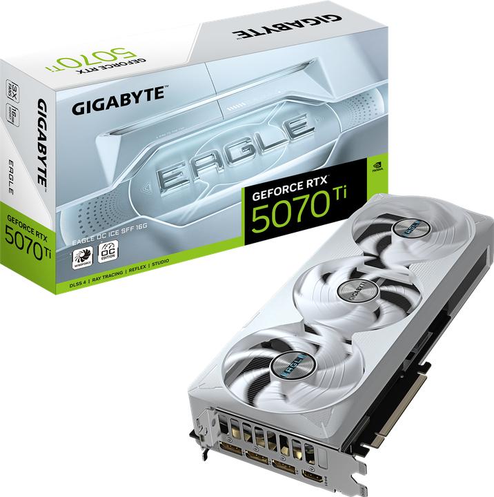 Image du produit Gigabyte GeForce RTX 5070 Ti Eagle OC ICE SFF (16 Go)