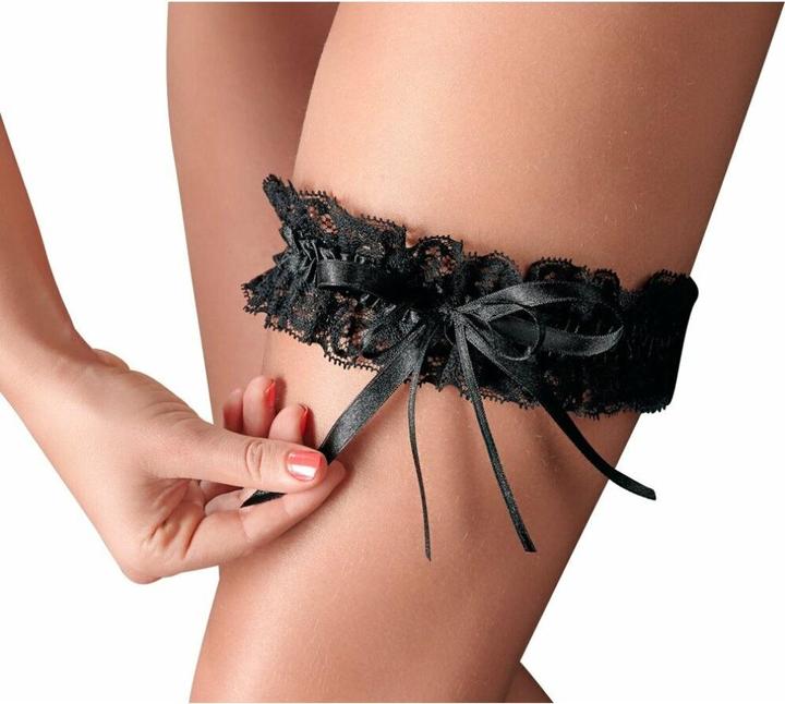 Actual product image Cottelli Collection Lace garter black (One size)