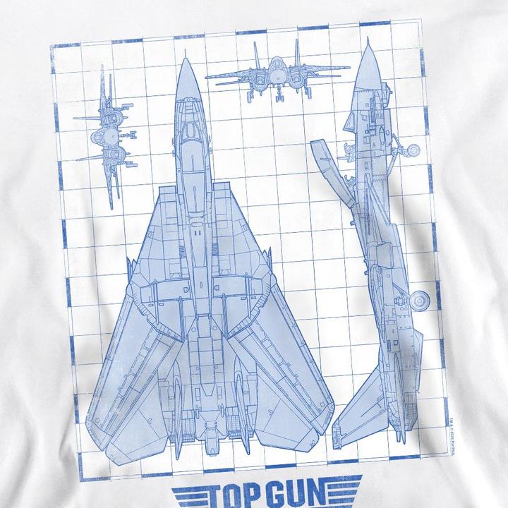 Immagine prodotto Top Gun Felpa Diagramma del Jet Adulto Unisex (M)