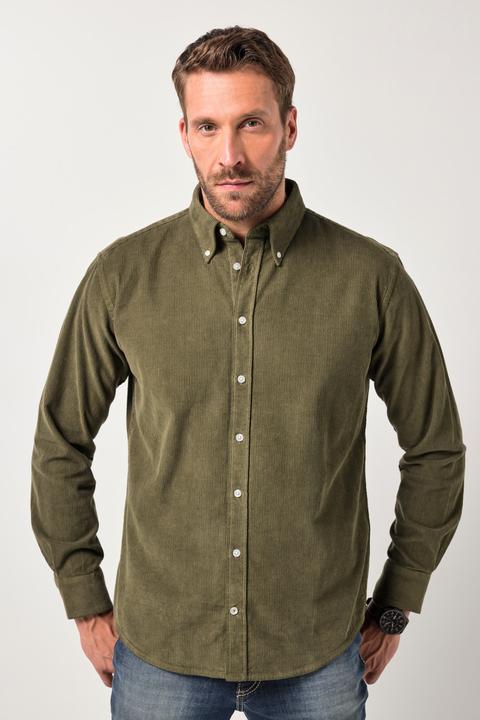 Produktbild JP1880 Cordhemd, Langarm, Buttondown-Kragen, Modern Fit, bis 7 XL (7XL)