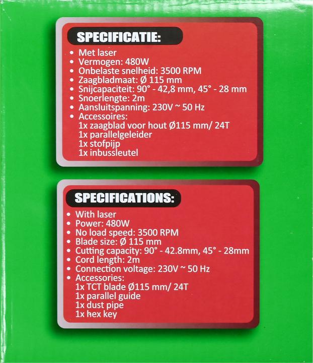 Actual product image ProPlus Circular saw 480W ø115