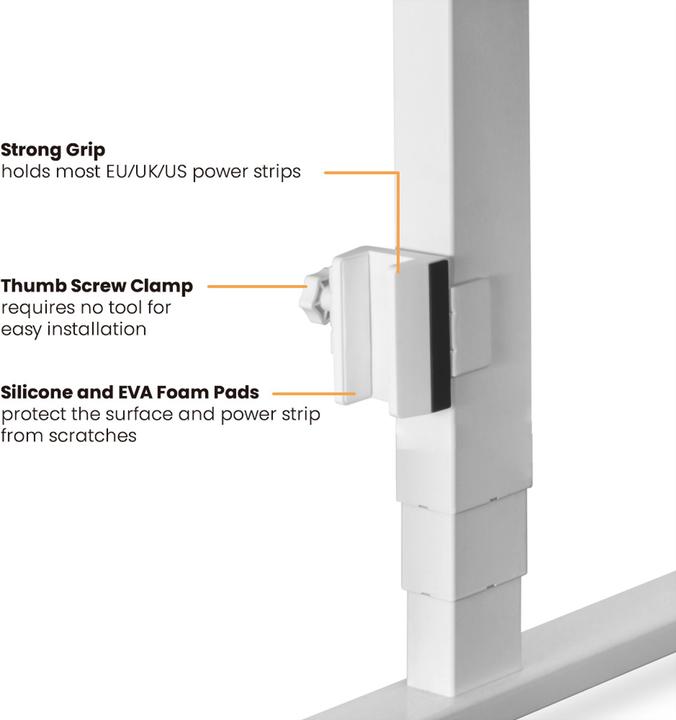 Image du produit Value Pince de pied de table pour bloc multiprise