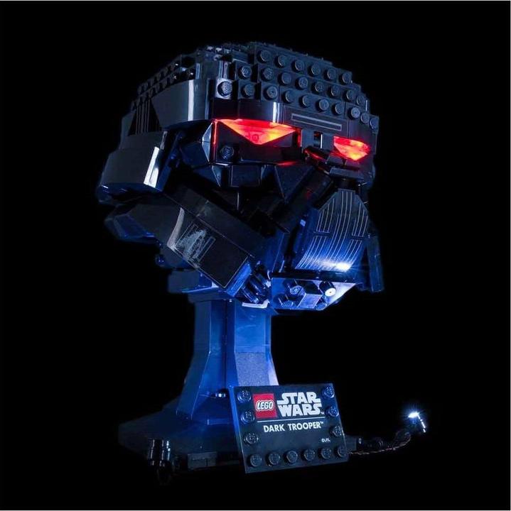 Actual product image Light my bricks LED Light Set for LEGO Star Wars Dark Trooper Helmet