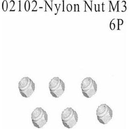 Amewi, Dadi + Rondelle, 02102 Dado di arresto M3 6 pezzi