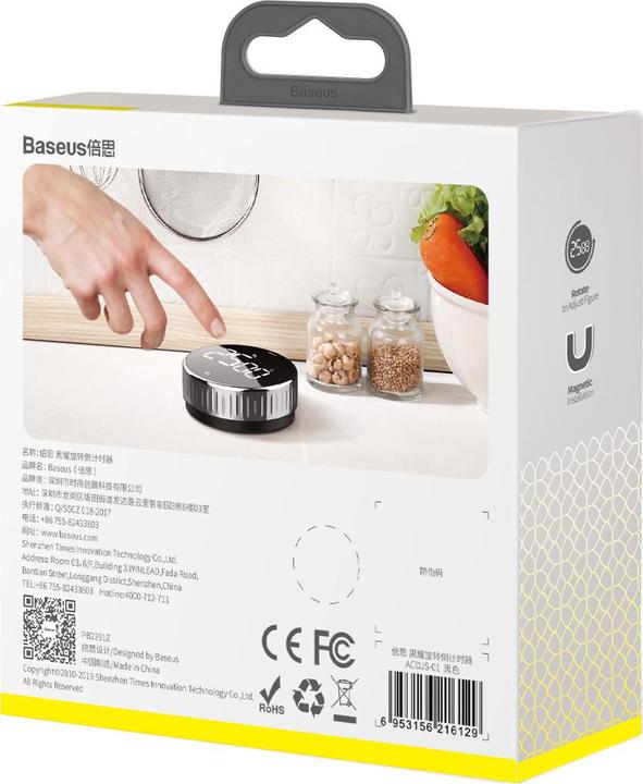 Productafbeelding Baseus heyo rotatie countdown timer Zwart