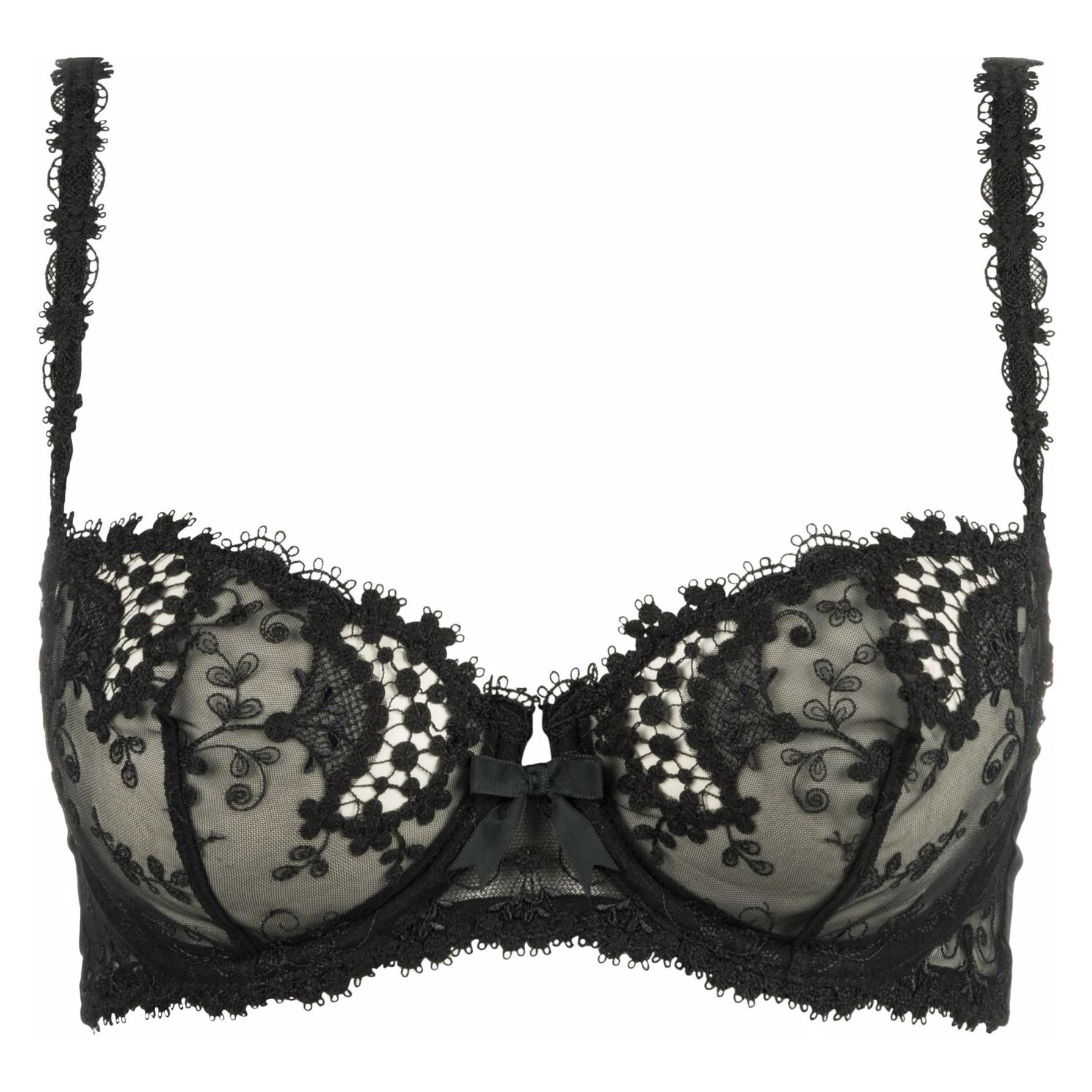 Simone Pérèle, BHs, Balconette-Bh "Wish" Schwarz, Schwarz, (75 B)