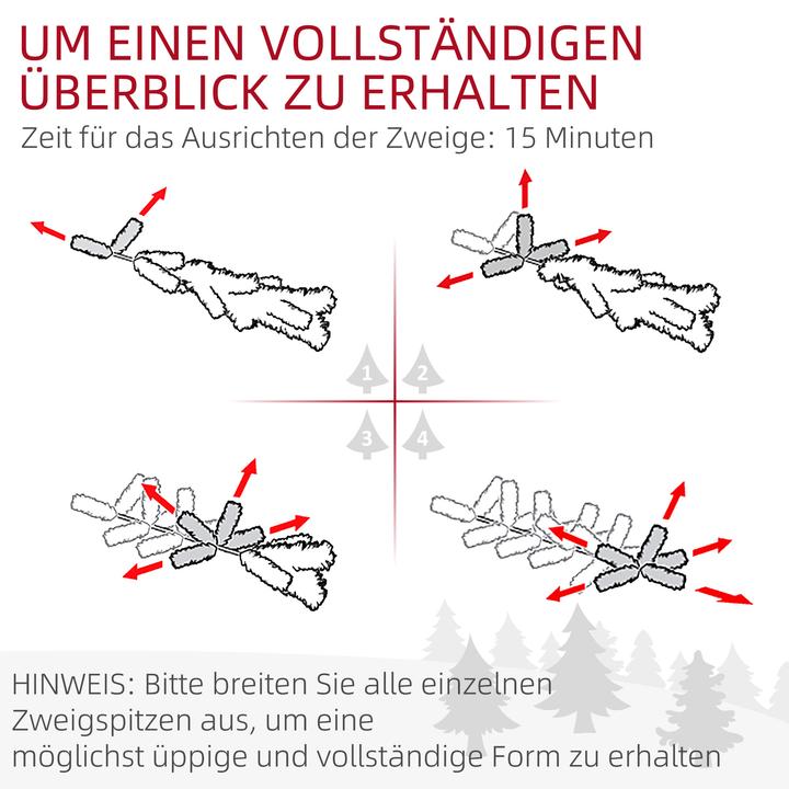 Actual product image Homcom Christmas tree (180 cm)