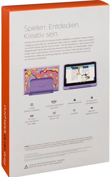 Image du produit Amazon Fire HD 10 Kids Pro (WLAN uniquement, 10.10", 32 Go, Multicolore)